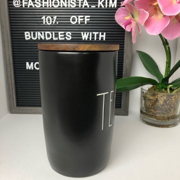 Rae Dunn Other Rae Dunn Black Tea Canister Poshmark